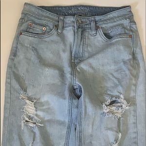 Light wash ripped wild fable mom denim jeans